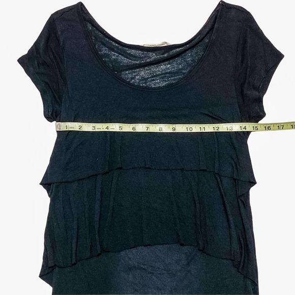OLD Navy Black Layered Tiered Blouse Size Medium - Picture 7 of 11